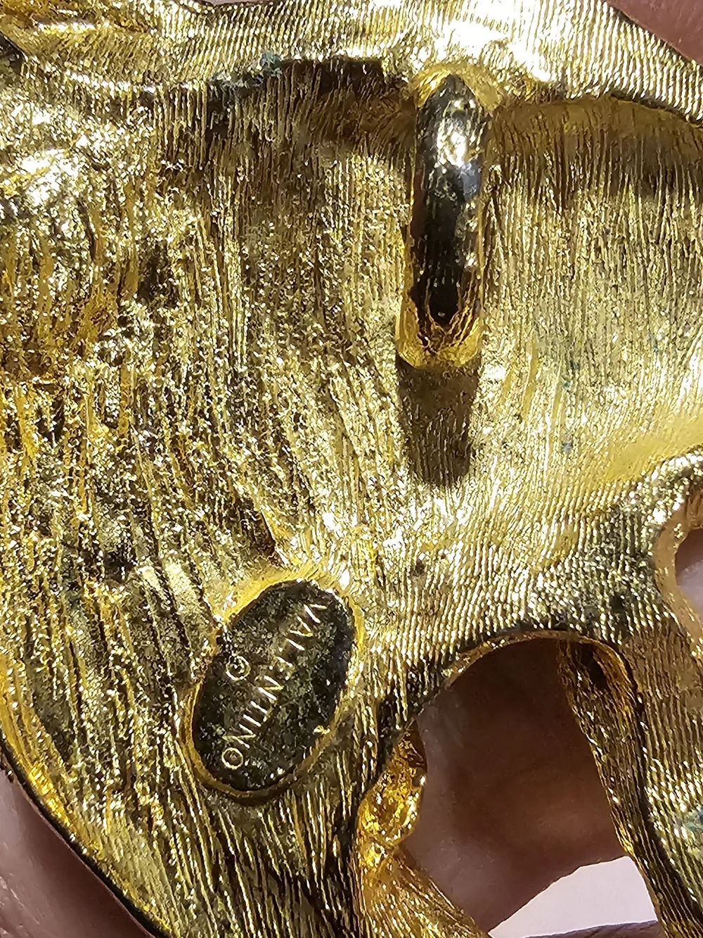 Vintage 1980s Valentino Garavani Gold Fish Pendant